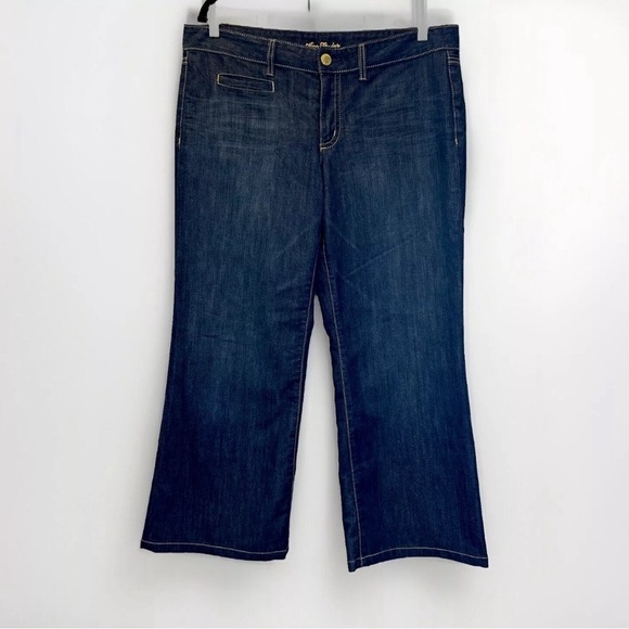 Ann Taylor Dark Blue Wide Leg Pants - Picture 1 of 11